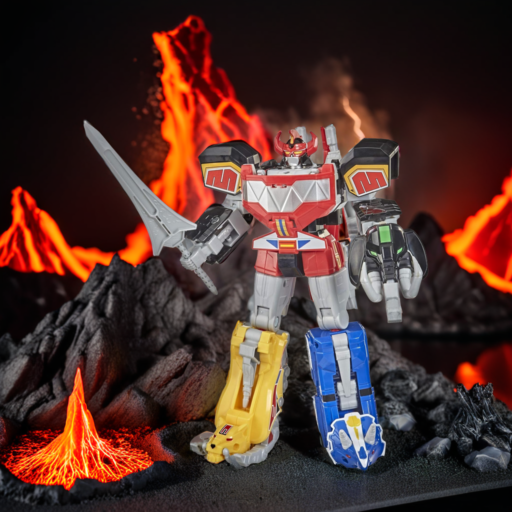 Power Rangers Mighty Morphin Megazord Megapack Includes 5 MMPR Dinozord