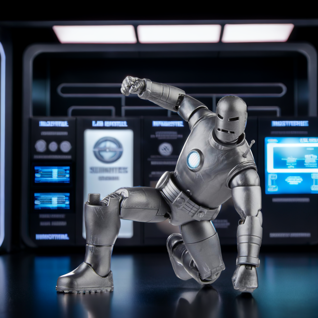 Marvel Legends Series Iron Man (Model 01) Avengers 60th Anniversary Collectible 6-Inch Action Figure, 6 Accessories