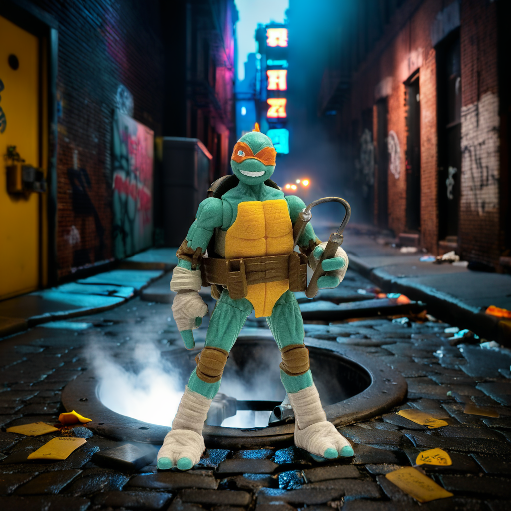 Teenage Mutant Ninja Turtles BST AXN Michelangelo IDW Inspired Comic Heroes 5-inch Action Figure