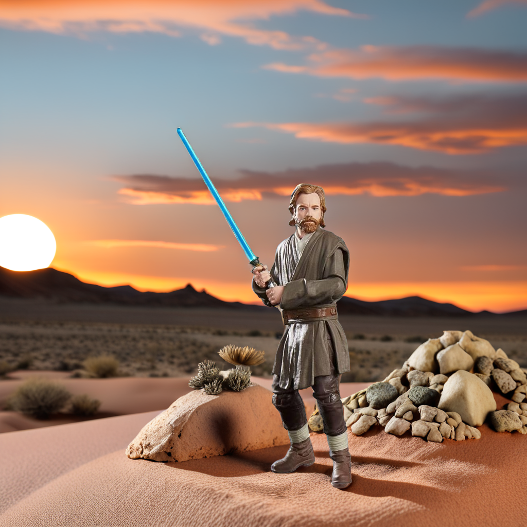 Star Wars The Black Series Obi-Wan Kenobi (Hidden Refuge), Star Wars: Obi-Wan Kenobi 6-Inch Collectible Action Figures